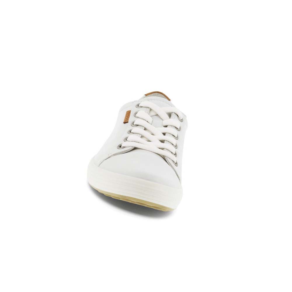 Women's Ecco Soft 7 Sneakers White | USA 232GSO